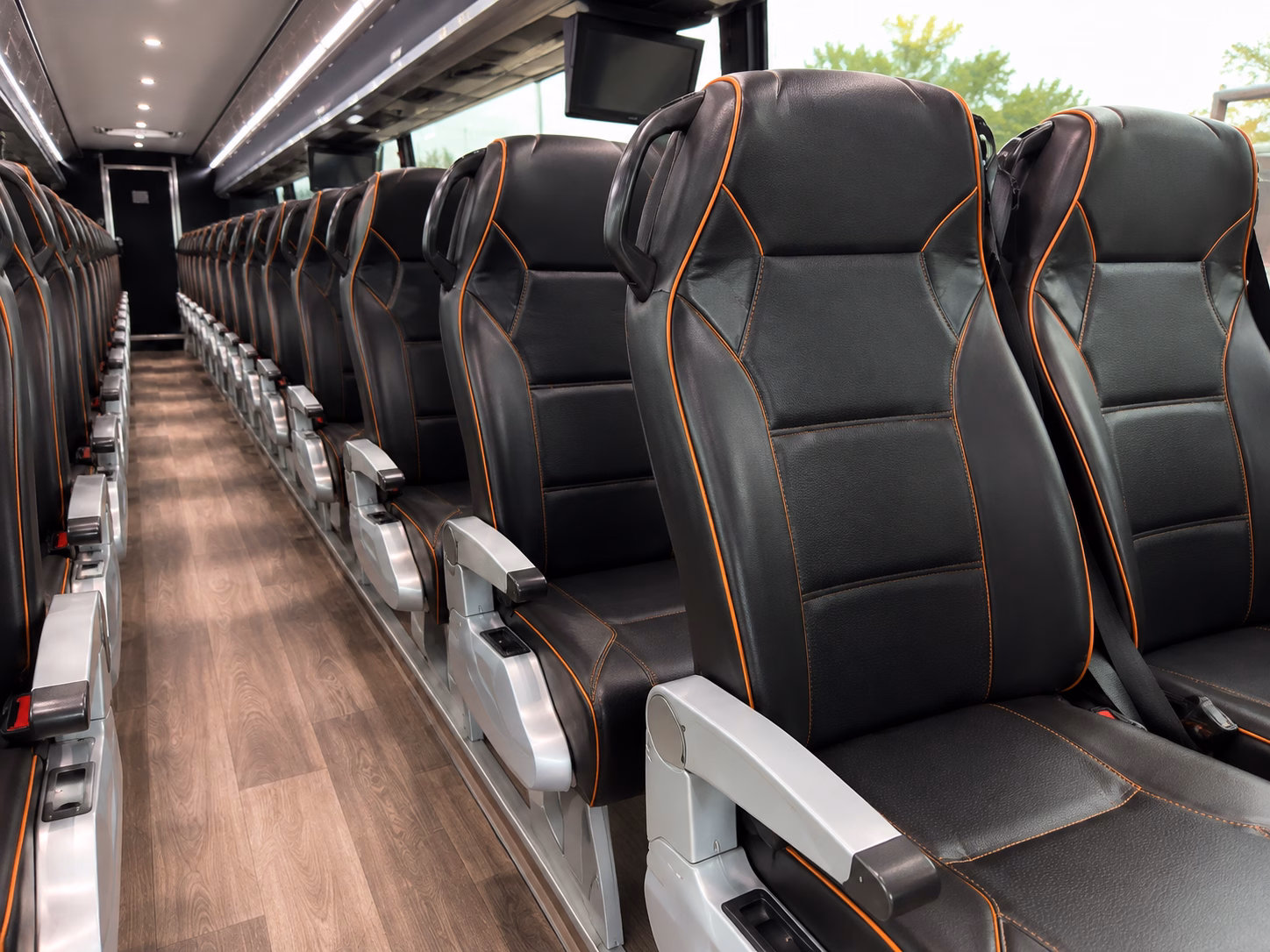 aurora construction and film crew shuttle buses