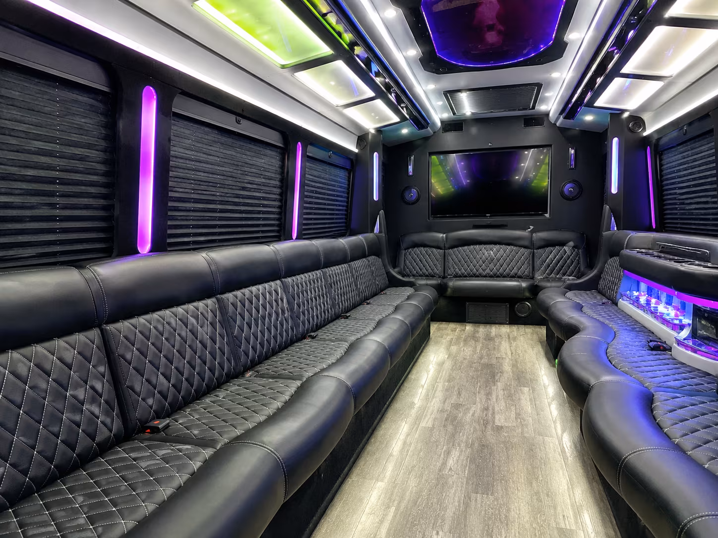 aurora corporate retreat shuttle bus rentals